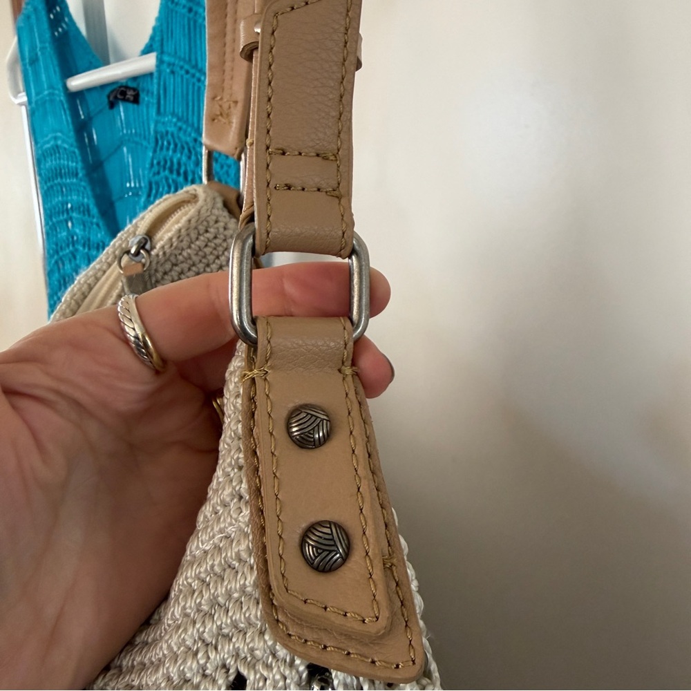 SET! Medium Vetchy Teal Swim Cover Up + The Sak Beige/Bronze Woven Shoulder Bag - Picture 9 of 16